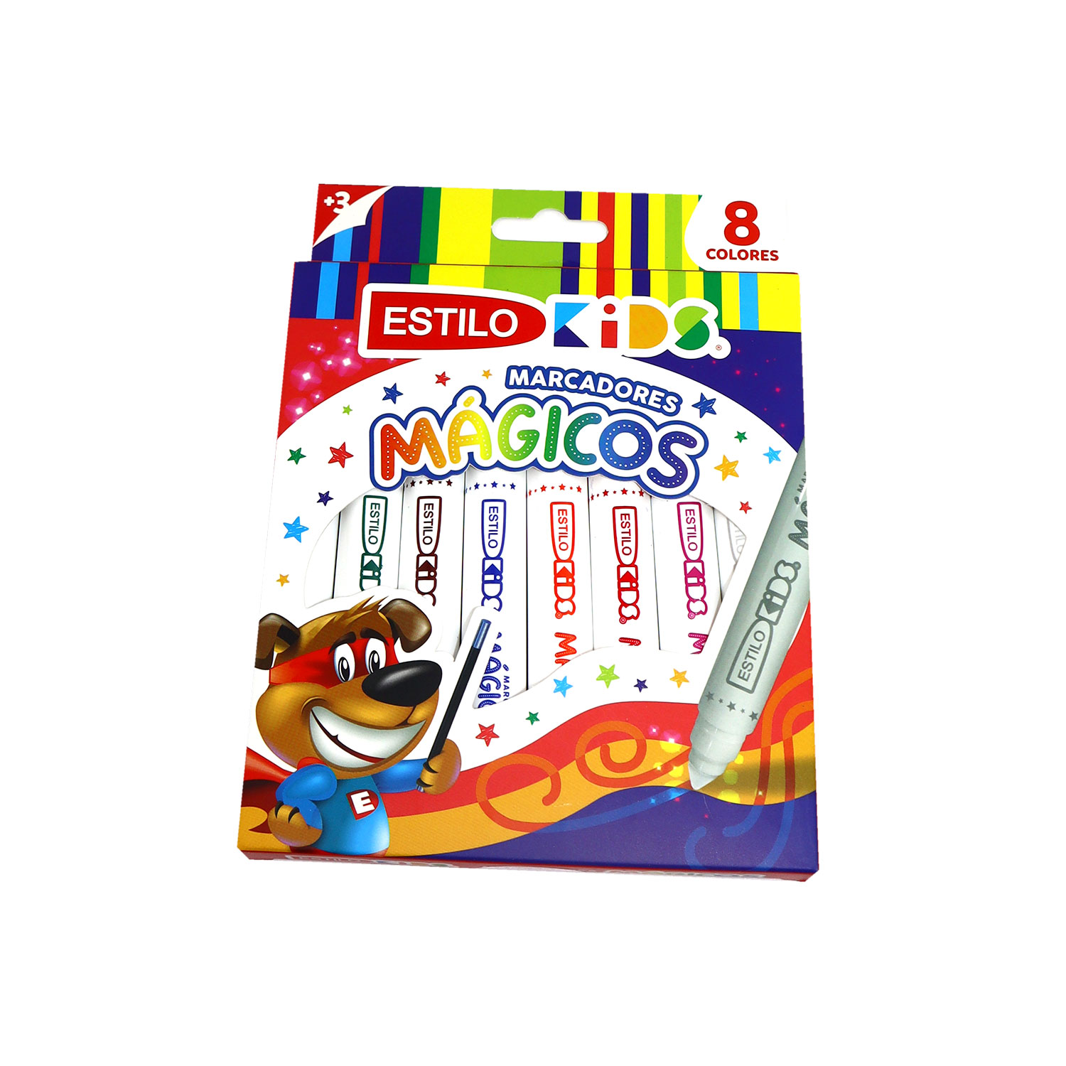 MARCADOR ESTILO KIDS 8 UNIDADES MAGICO